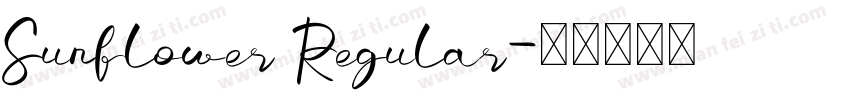 Sunflower Regular字体转换